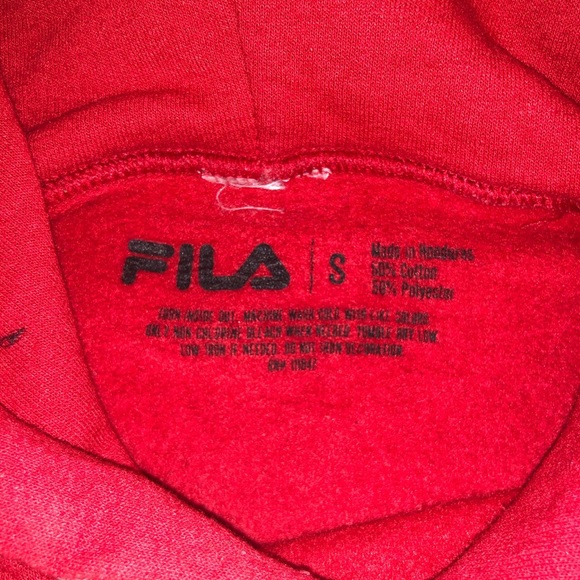 Red Fila Branded Hoodie - Picture 4 of 4